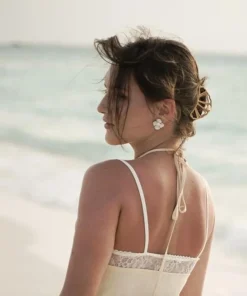 Butoni Hortensia Korvakorut, Valkoinen