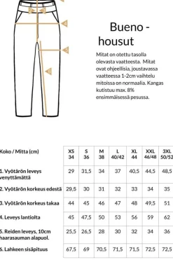 Hujaus Bueno Housut, Musta