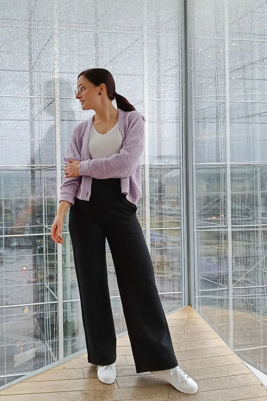 Hujaus Marlene Housut, Musta