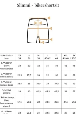 Hujaus Slimmi Bikershortsit, Musta