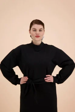 Kaiko Belted Collegemekko, Musta