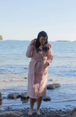 Keltainen Design Aikuisten Kylpytakki, Roosa