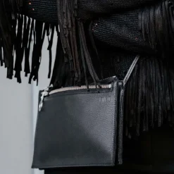 Miiko Piilo Laukku, Musta (Hopea Vetoketju)