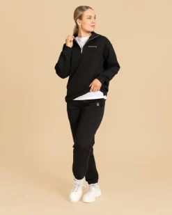 Riva Half-Zip Collegepaita, Musta