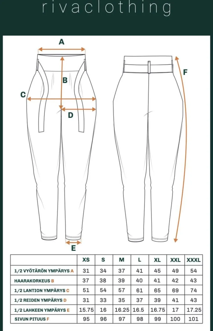 Riva Mukava Housut Lyhyt, Musta